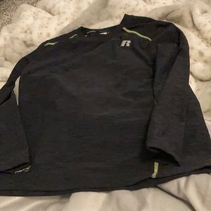 Lime green and gray Russell long sleeve